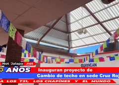 Inauguran proyecto de cambio de techo en sede Cruz Roja