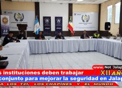 Las instituciones deben trabajar en conjunto para mejorar la seguridad en Jalapa