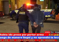 Ya había ido preso por portar arma de fuego de manera ilegal y no aprendió la lección