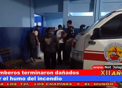 Bomberos terminaron dañados por el humo del incendio