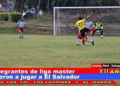 Integrantes de liga master fueron a jugar a El Salvador