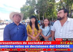 Representantes de sociedad civil no emitirán votos en decisiones del CODEDE