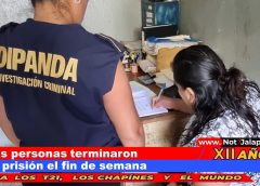 Seis personas terminaron en prisión el fin de semana