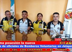 Toma posesión la nueva junta de oficiales de Bomberos Voluntarios en Jalapa