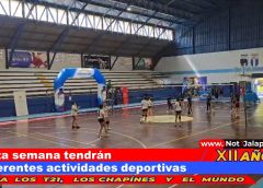 Esta semana tendrán diferentes actividades deportivas