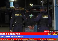 Agentes capturan a presunto asaltante