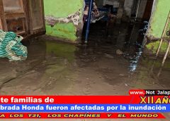 Siete familias de Quebrada Honda fueron afectadas por la inundación