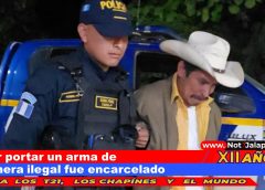 Por portar un arma de manera ilegal fue encarcelado
