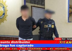 Presunto distribuidor de droga fue capturado