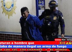 Capturan a hombre que portaba de manera ilegal un arma de fuego